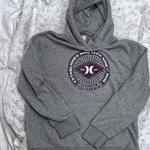 Grey Hurley hoodie men's medium EUC Y2K
